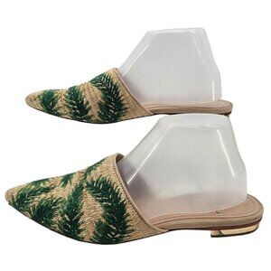 Anthropologie Womens‎ 8 Schutz Elvan Palm Sandal Slides